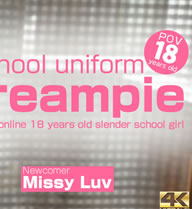 Creampie We met online 18 yers old slender school girl VOL2 / Missy Luv